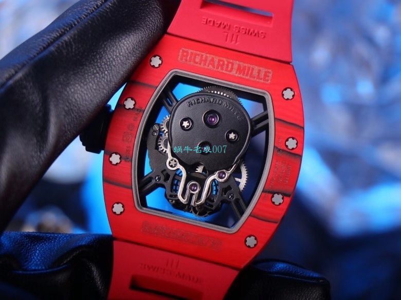 JB Factory  RICHARD MILLE RM52-01真 Tourbillon  carbon fiber 骷髅头鬼王 / RM052JB
