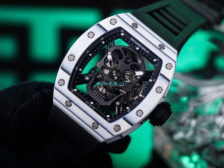 JB Factory  RICHARD MILLE RM52-01真 Tourbillon  carbon fiber 骷髅头鬼王 / RM052JB