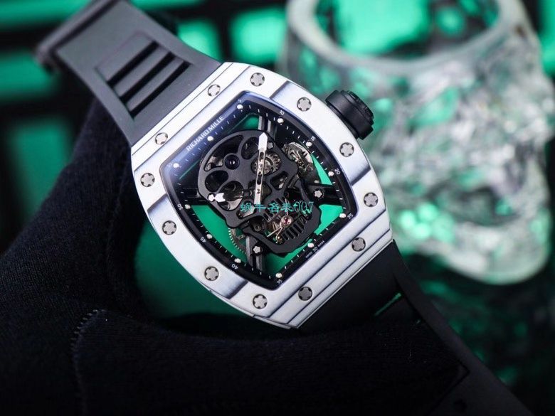 JB Factory  RICHARD MILLE RM52-01真 Tourbillon  carbon fiber 骷髅头鬼王 / RM052JB