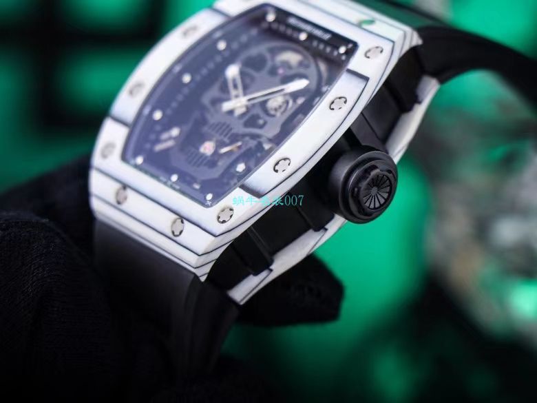 JB Factory  RICHARD MILLE RM52-01真 Tourbillon  carbon fiber 骷髅头鬼王 / RM052JB
