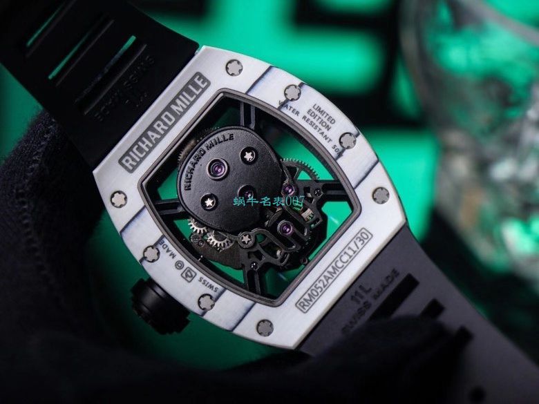 JB Factory  RICHARD MILLE RM52-01真 Tourbillon  carbon fiber 骷髅头鬼王 / RM052JB