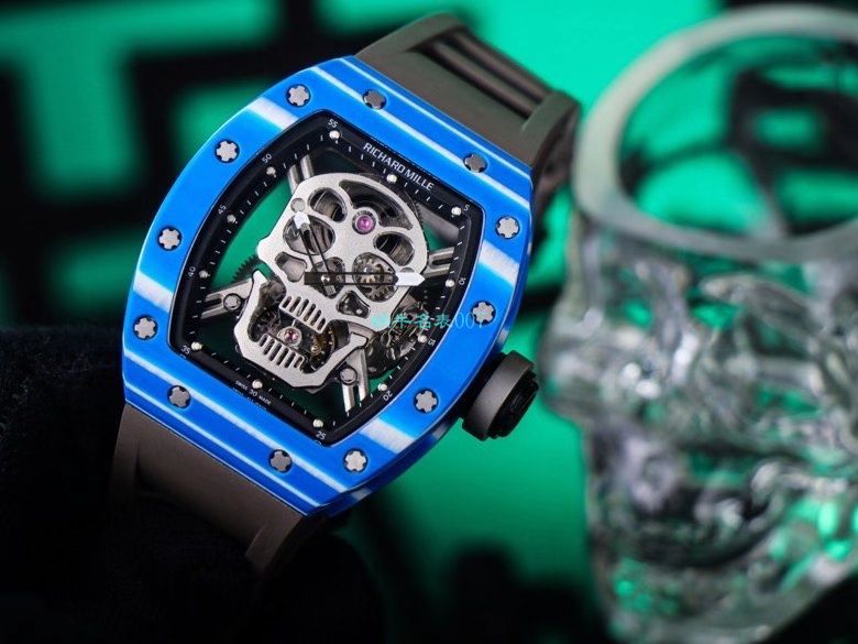 JB Factory  RICHARD MILLE RM52-01真 Tourbillon  carbon fiber 骷髅头鬼王 / RM052JB