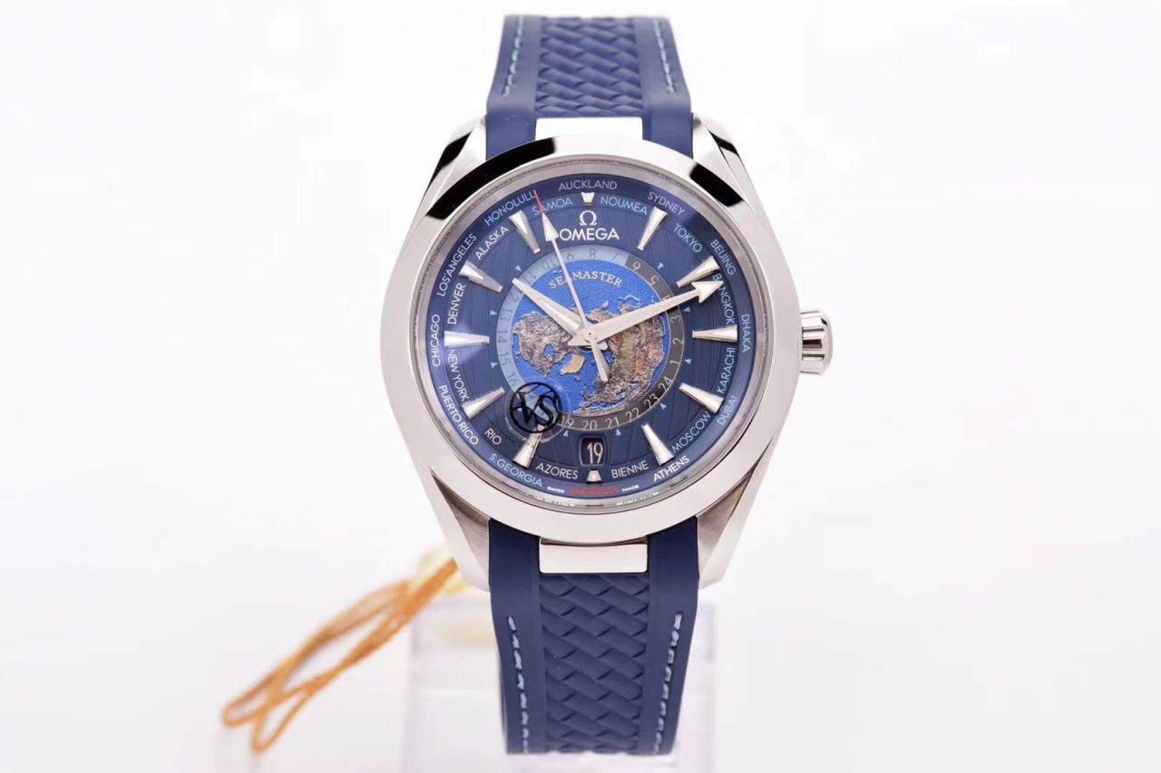 VS Factory OMEGA Seamaster 150米220.10.43.22.03.001，220.12.43.22.03.001限量版世界时 wrist watch  / VS731