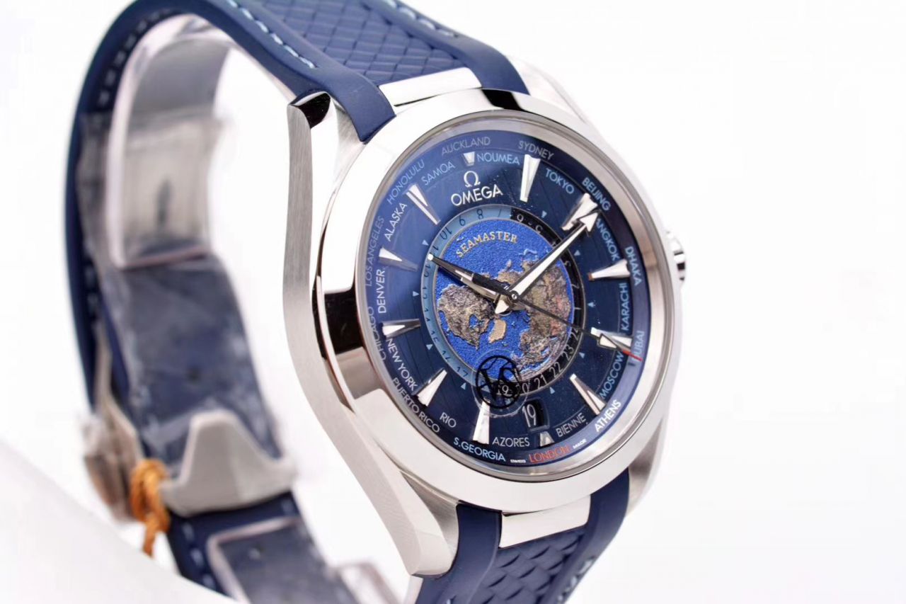 VS Factory OMEGA Seamaster 150米220.10.43.22.03.001，220.12.43.22.03.001限量版世界时 wrist watch  / VS731