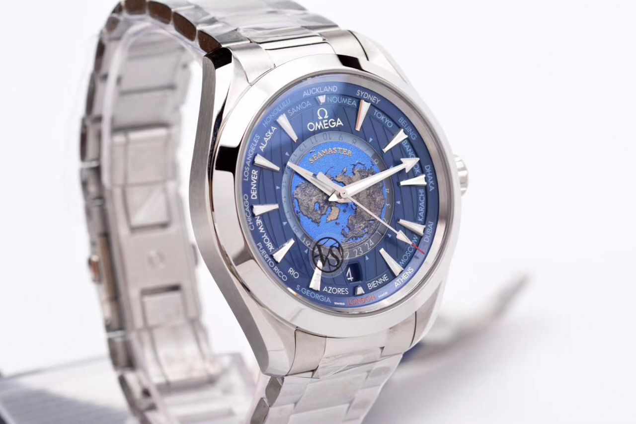 VS Factory OMEGA Seamaster 150米220.10.43.22.03.001，220.12.43.22.03.001限量版世界时 wrist watch  / VS731
