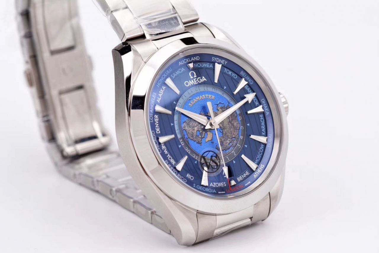 VS Factory OMEGA Seamaster 150米220.10.43.22.03.001，220.12.43.22.03.001限量版世界时 wrist watch  / VS731