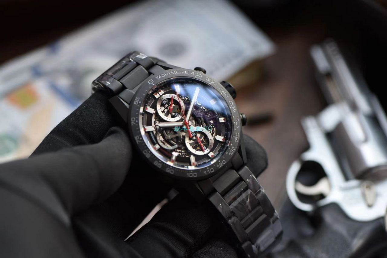 XF Factory  TAG Heuer 卡莱拉全 Composite 带黑骑士CAR2090.BH0729 top 高仿手表 / TG108
