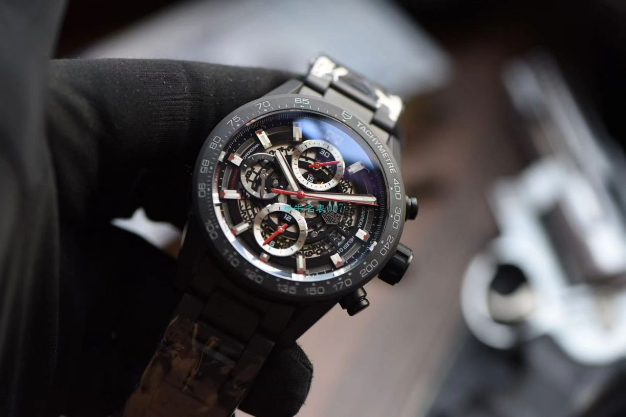 XF Factory  TAG Heuer 卡莱拉全 Composite 带黑骑士CAR2090.BH0729 top 高仿手表 / TG108