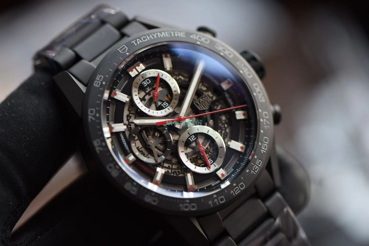 XF Factory  TAG Heuer 卡莱拉全 Composite 带黑骑士CAR2090.BH0729 top 高仿手表 / TG108