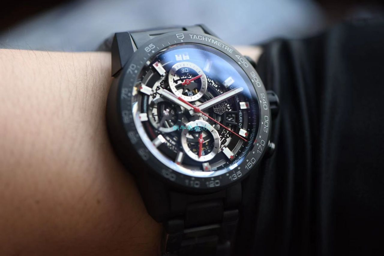 XF Factory  TAG Heuer 卡莱拉全 Composite 带黑骑士CAR2090.BH0729 top 高仿手表 / TG108