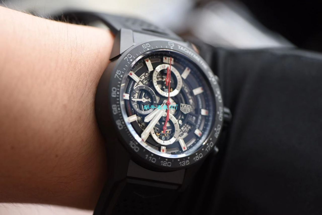 XF Factory  TAG Heuer 卡莱拉全 Composite 带黑骑士CAR2090.BH0729 top 高仿手表 / TG108