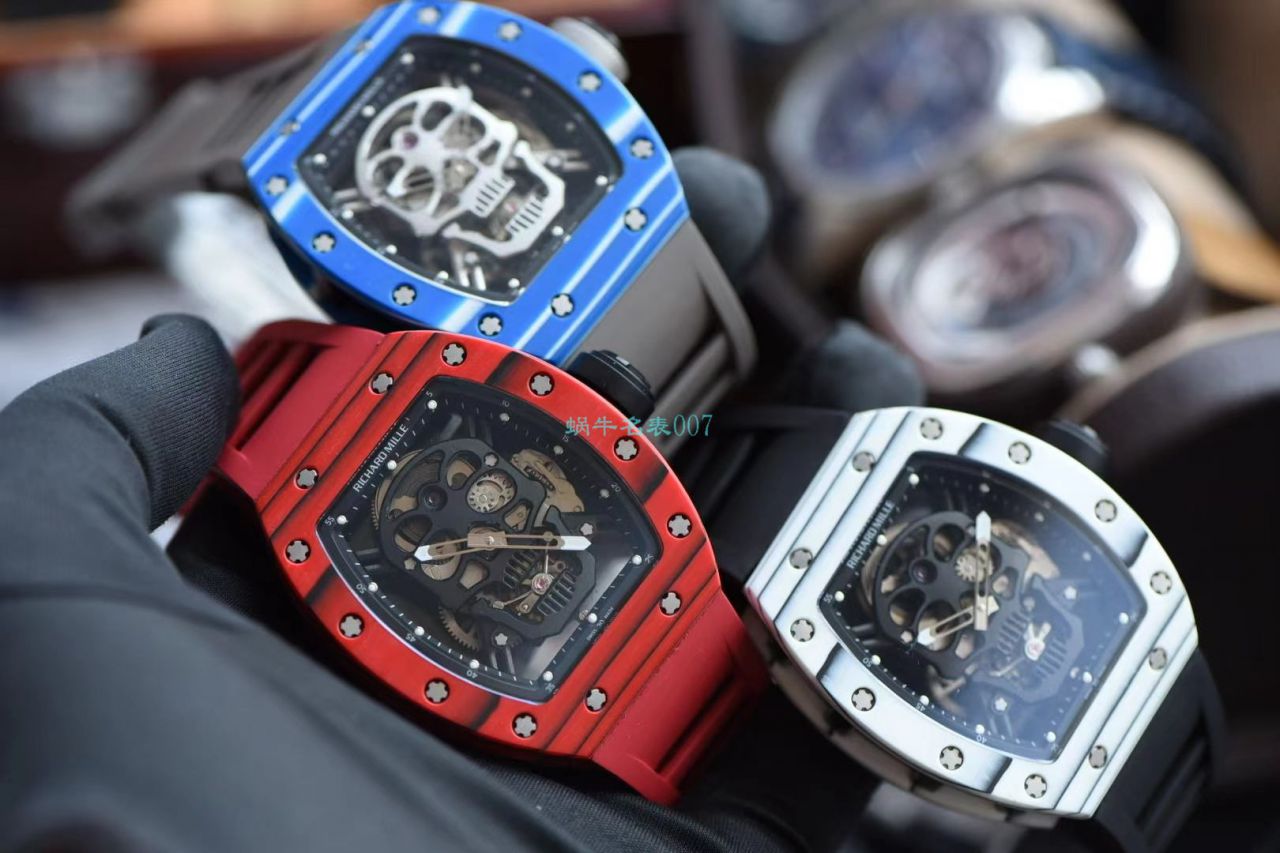【 Video analysis 】JB Factory  RICHARD MILLE RM52-01超A复刻手表真 Tourbillon  carbon fiber 骷髅头鬼王 / RM52-01A