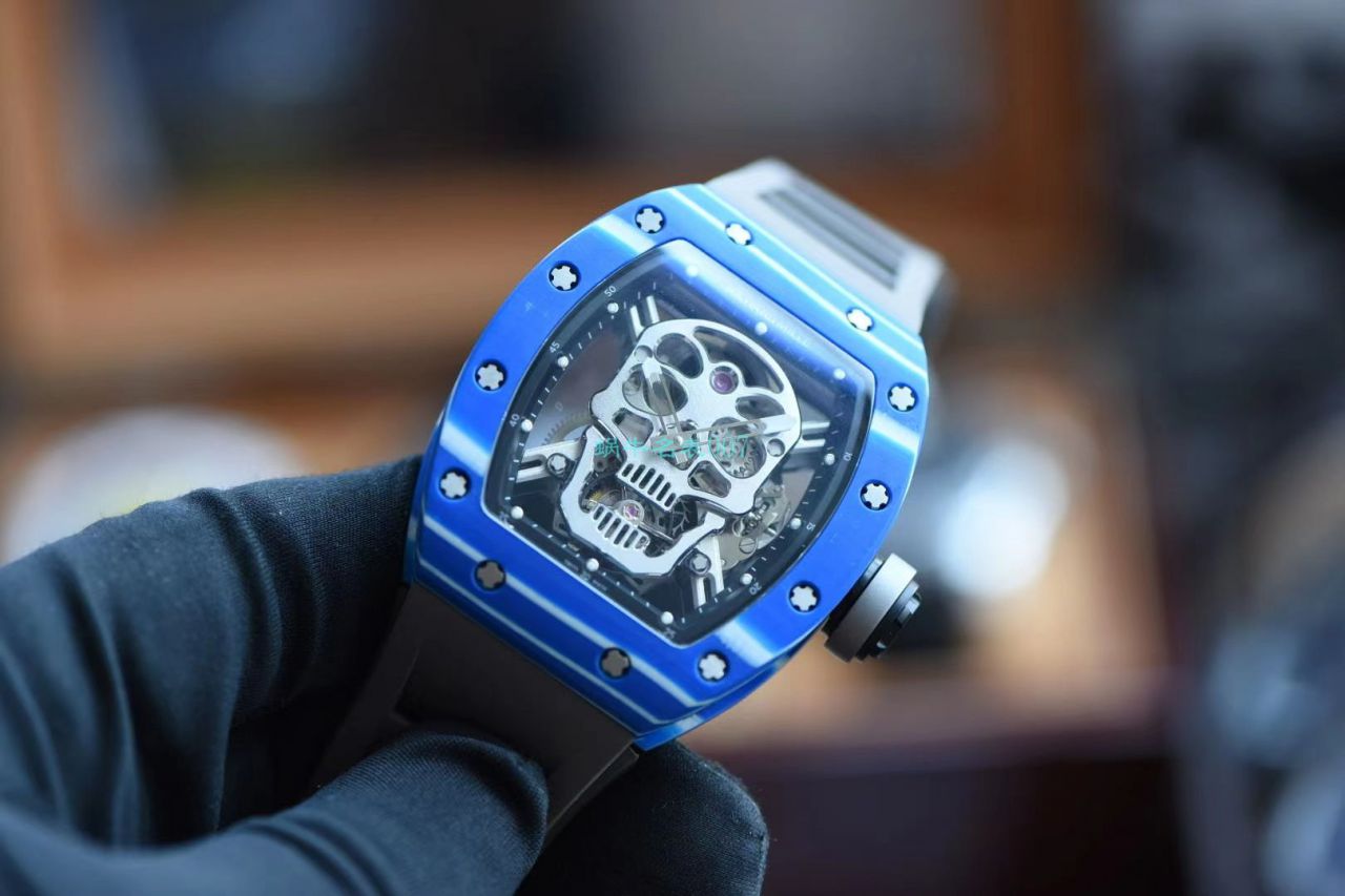 【 Video analysis 】JB Factory  RICHARD MILLE RM52-01超A复刻手表真 Tourbillon  carbon fiber 骷髅头鬼王 / RM52-01A