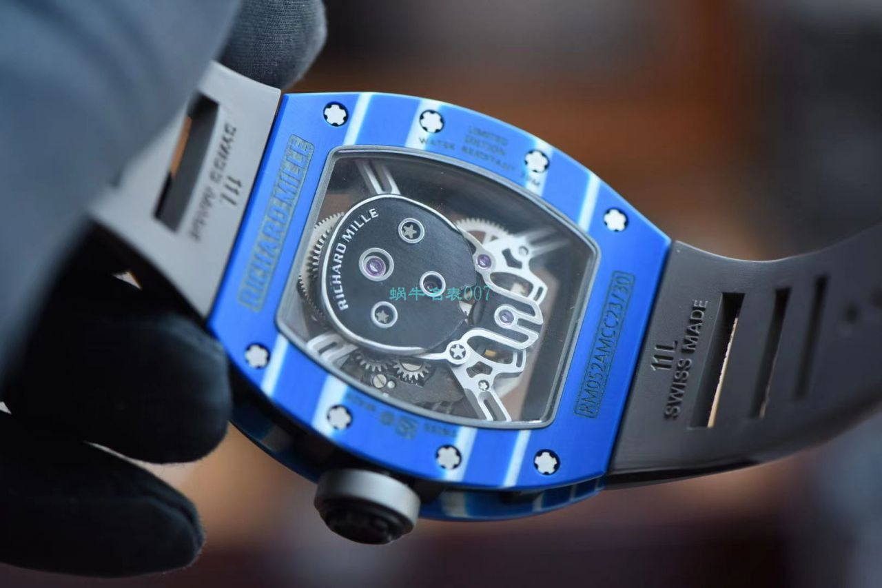 【 Video analysis 】JB Factory  RICHARD MILLE RM52-01超A复刻手表真 Tourbillon  carbon fiber 骷髅头鬼王 / RM52-01A