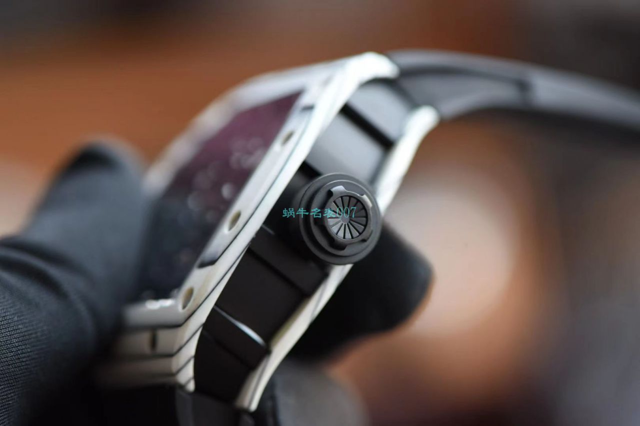 【 Video analysis 】JB Factory  RICHARD MILLE RM52-01超A复刻手表真 Tourbillon  carbon fiber 骷髅头鬼王 / RM52-01A