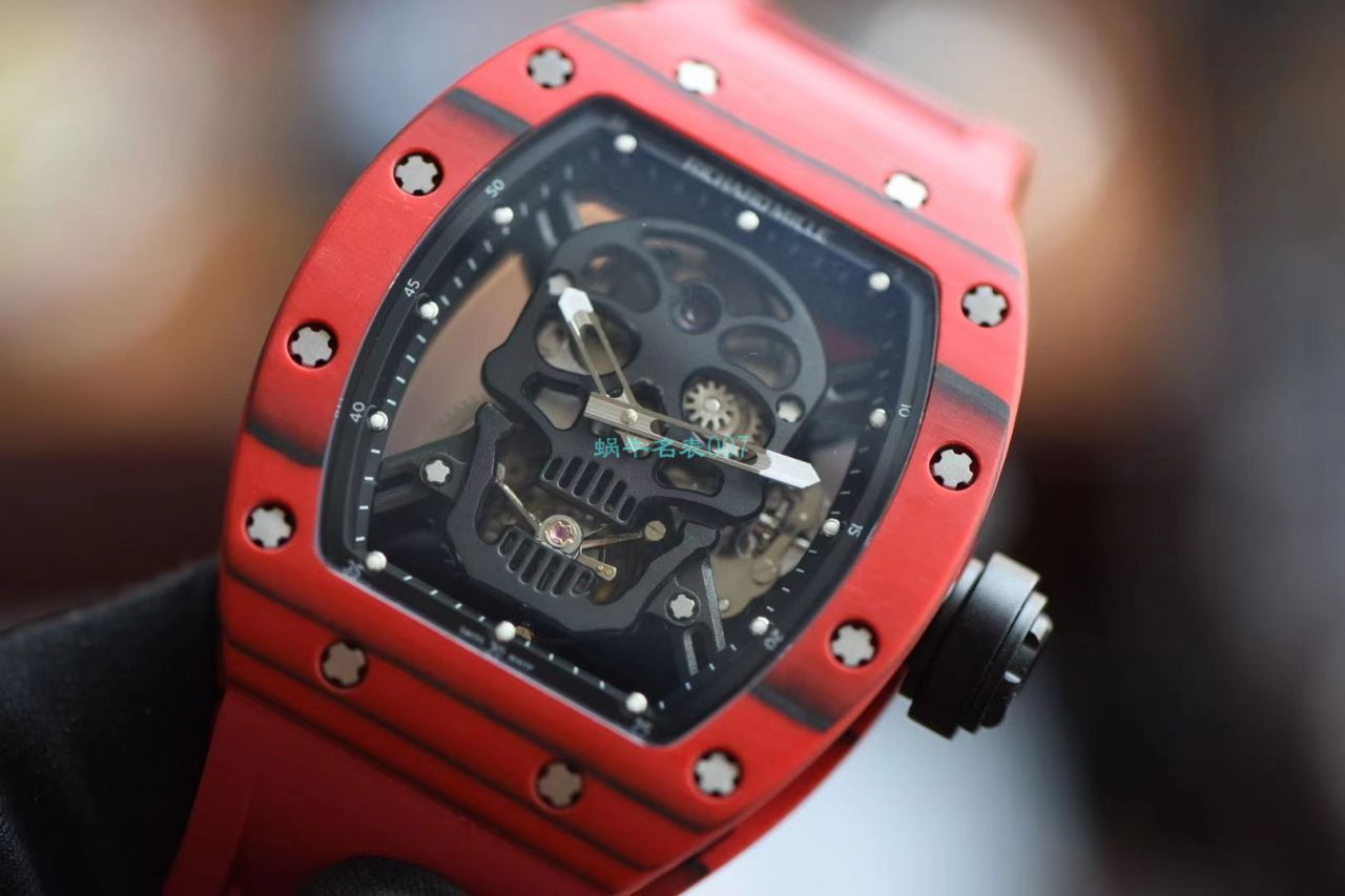 【 Video analysis 】JB Factory  RICHARD MILLE RM52-01超A复刻手表真 Tourbillon  carbon fiber 骷髅头鬼王 / RM52-01A