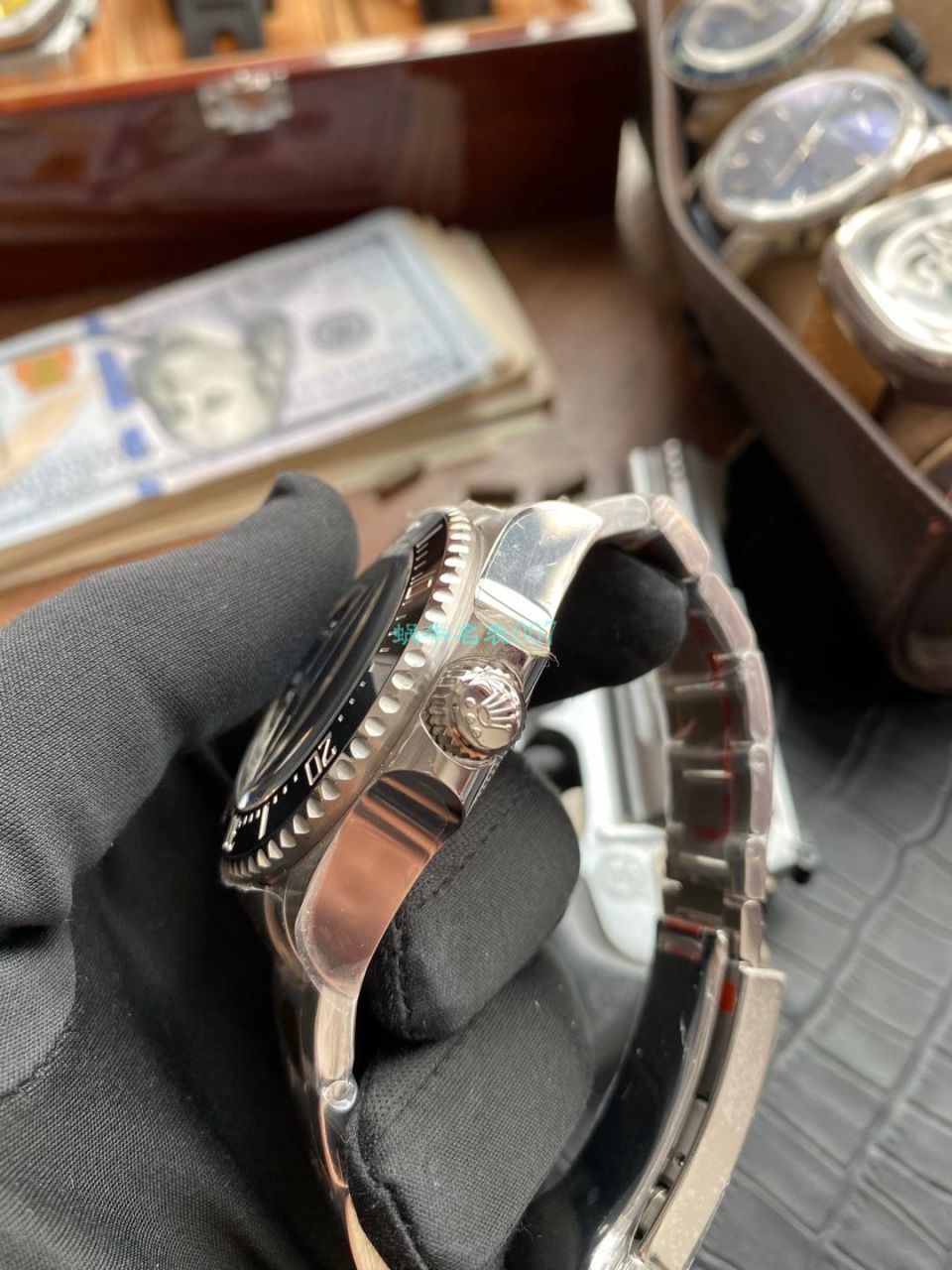 【真钻 copy customized 】 Rolex 渐变蓝鬼王手表m126660-0002订制8颗VS八心八箭真钻刻度 top 复刻高仿 / R658