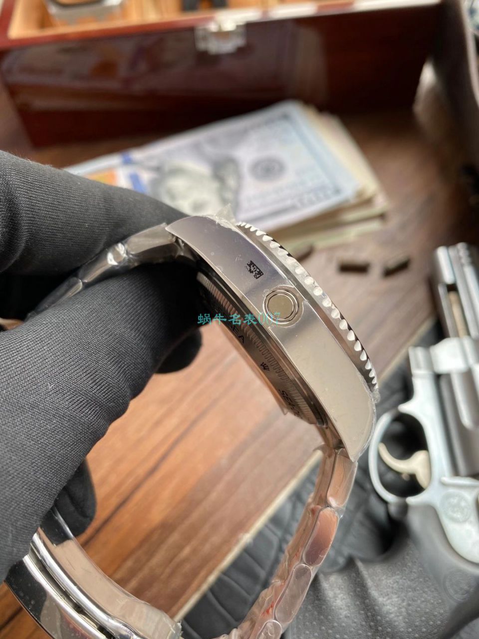 【真钻 copy customized 】 Rolex 渐变蓝鬼王手表m126660-0002订制8颗VS八心八箭真钻刻度 top 复刻高仿 / R658