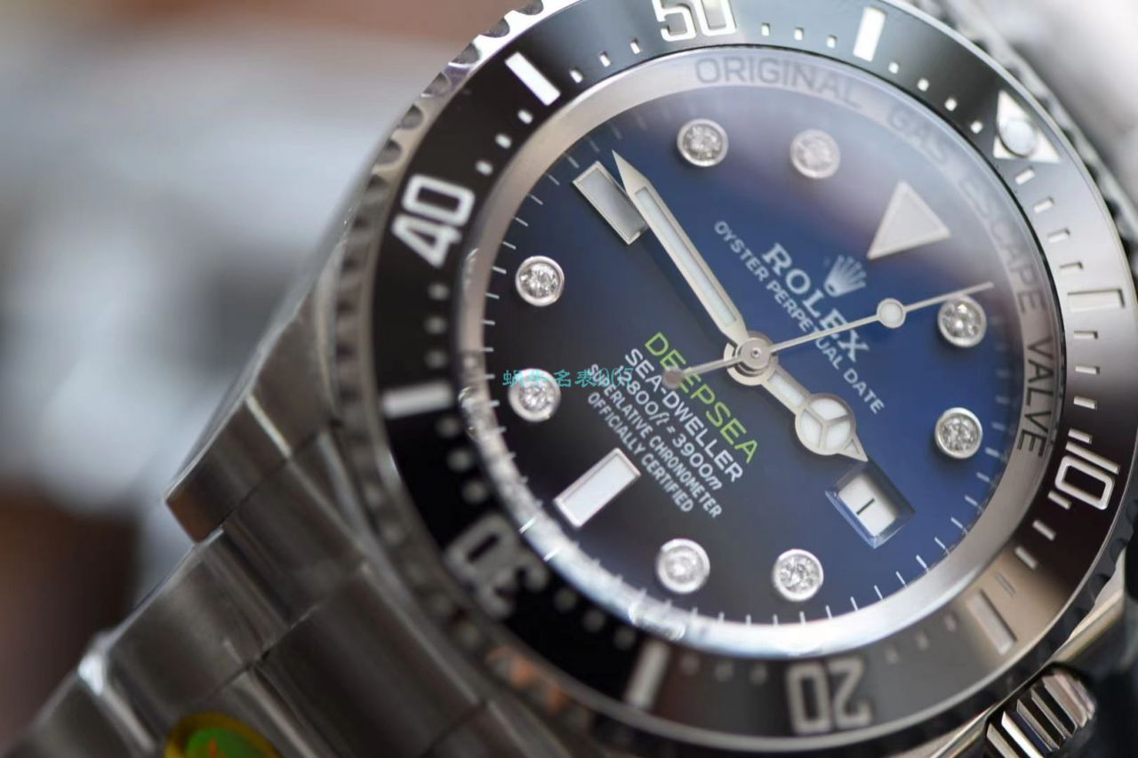【真钻 copy customized 】 Rolex 渐变蓝鬼王手表m126660-0002订制8颗VS八心八箭真钻刻度 top 复刻高仿 / R658