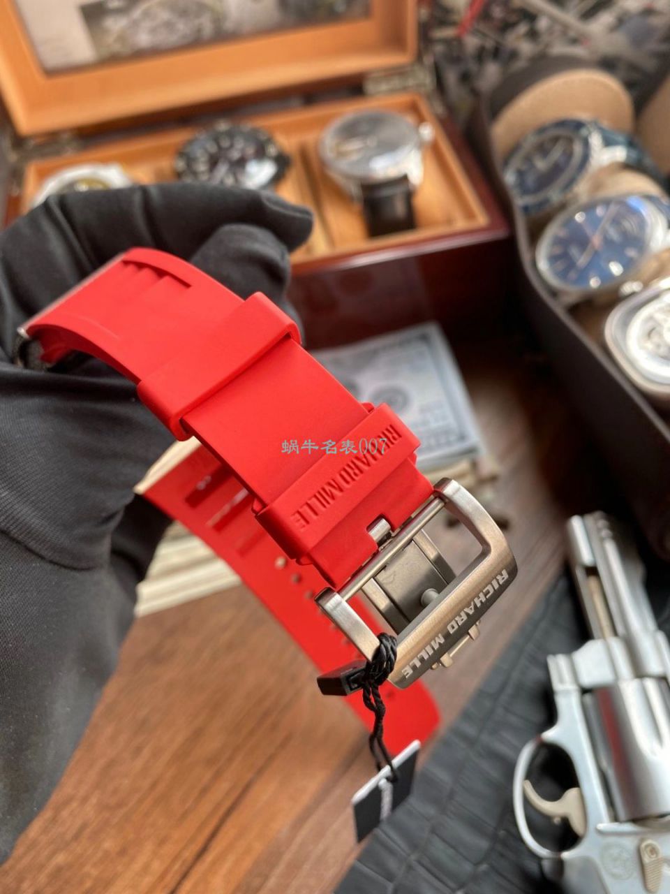  copy customized 款 RICHARD MILLE RM 51-01龙虎满钻真超A高仿 Tourbillon 手表 / RM 51-01