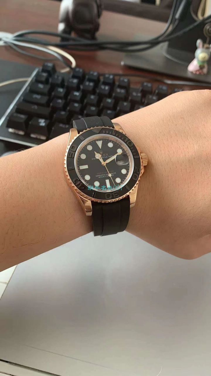 独家 Video analysis LF Factory  top 复刻高仿 Rolex 新款金 Yacht-Master m126655-0002 wrist watch  / R581