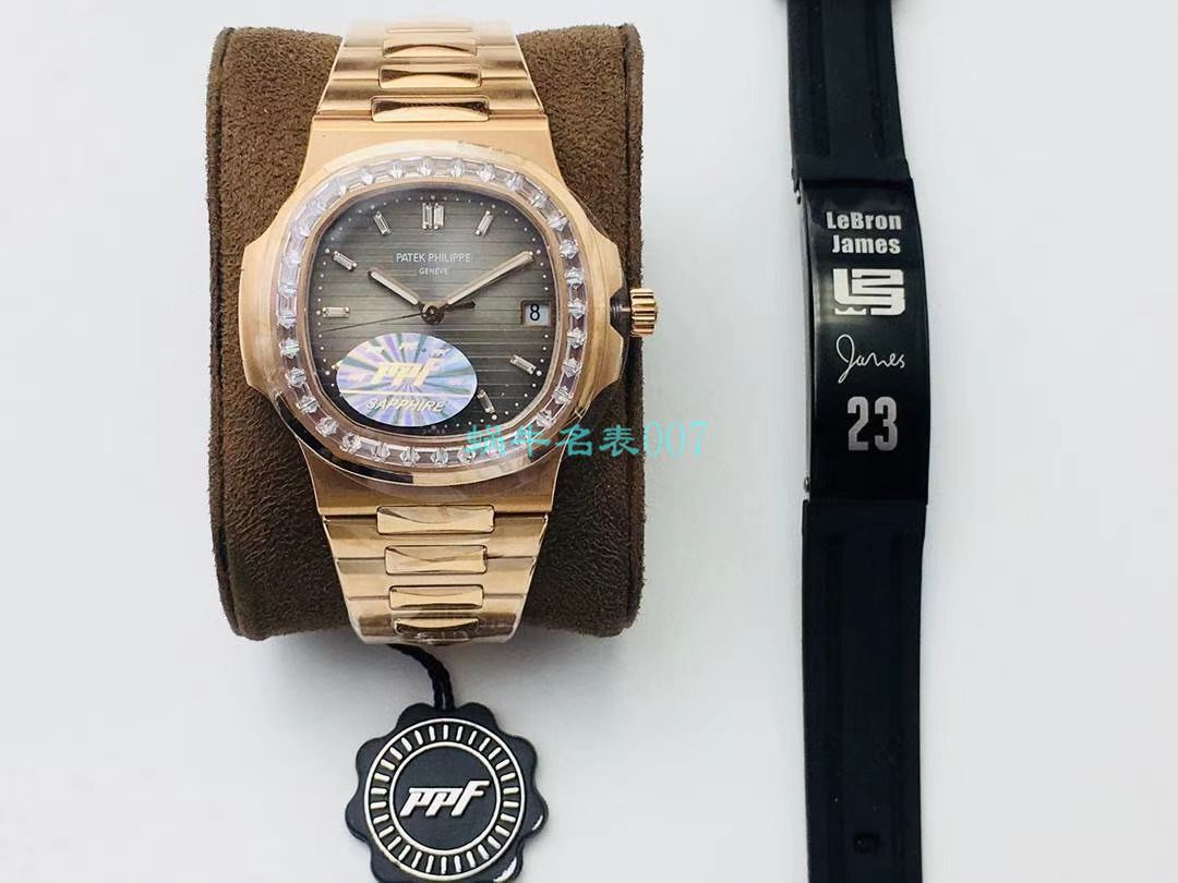 【PPF FactoryV4升级版强势来袭】 PATEK PHILIPPE 复刻高仿 Nautilus 5711/1A-010璀璨方钻复刻手表 / BD337
