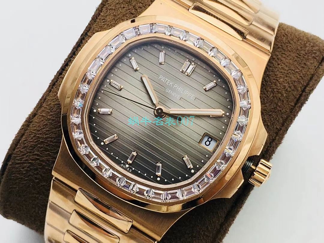 【PPF FactoryV4升级版强势来袭】 PATEK PHILIPPE 复刻高仿 Nautilus 5711/1A-010璀璨方钻复刻手表 / BD337