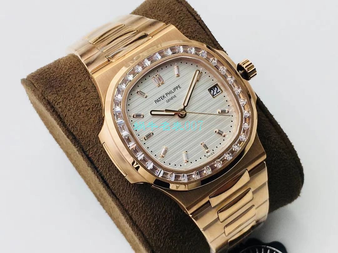 【PPF FactoryV4升级版强势来袭】 PATEK PHILIPPE 复刻高仿 Nautilus 5711/1A-010璀璨方钻复刻手表 / BD337