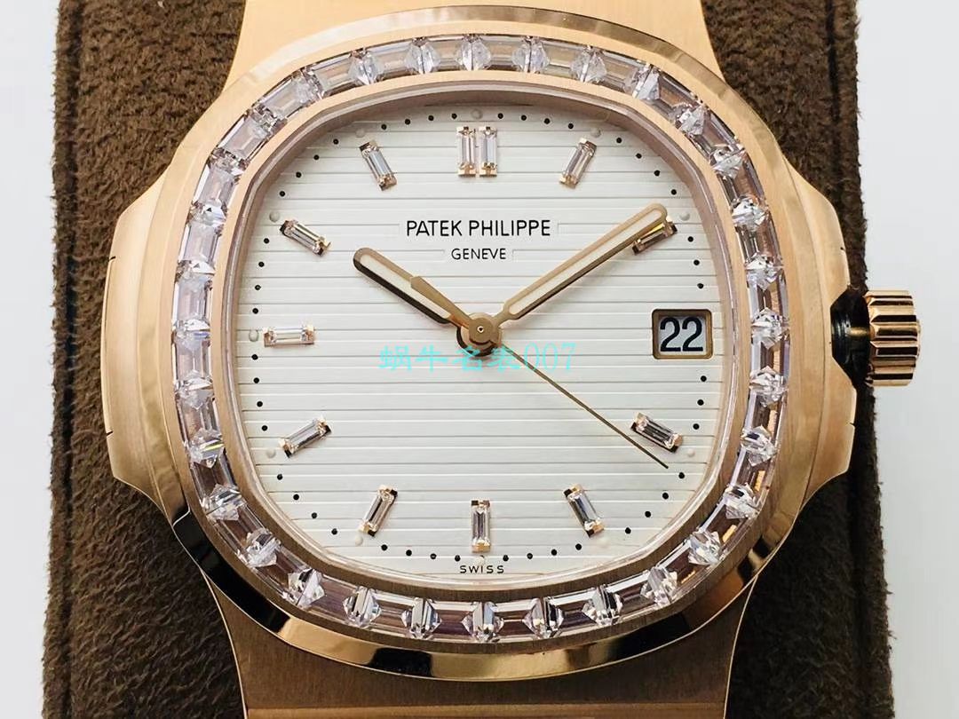 【PPF FactoryV4升级版强势来袭】 PATEK PHILIPPE 复刻高仿 Nautilus 5711/1A-010璀璨方钻复刻手表 / BD337