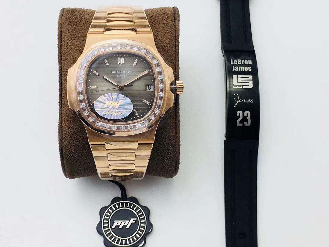 【PPF FactoryV4升级版强势来袭】 PATEK PHILIPPE 复刻高仿 Nautilus 5711/1A-010璀璨方钻复刻手表 / BD337