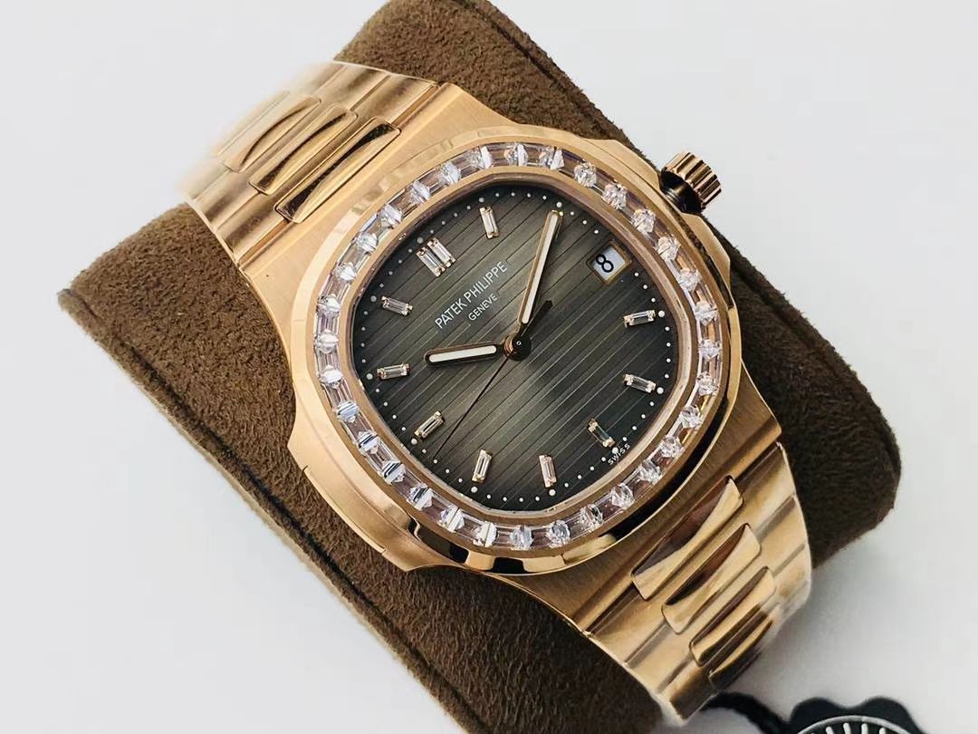 【PPF FactoryV4升级版强势来袭】 PATEK PHILIPPE 复刻高仿 Nautilus 5711/1A-010璀璨方钻复刻手表 / BD337