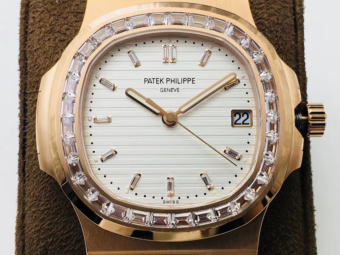 【PPF FactoryV4升级版强势来袭】 PATEK PHILIPPE 复刻高仿 Nautilus 5711/1A-010璀璨方钻复刻手表 / BD337