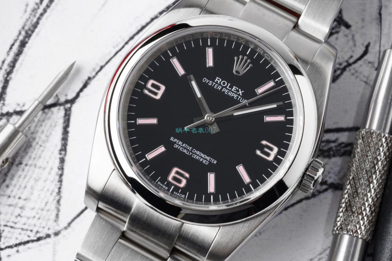 KRF Factory  Rolex  oyster perpetual 动系列116000黑盘1比1高仿手表 / R668