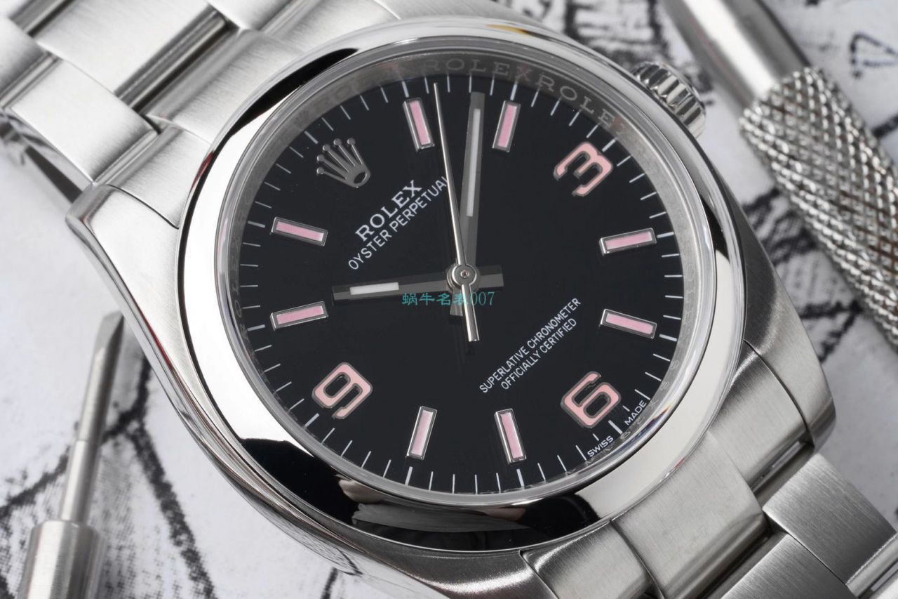 KRF Factory  Rolex  oyster perpetual 动系列116000黑盘1比1高仿手表 / R668