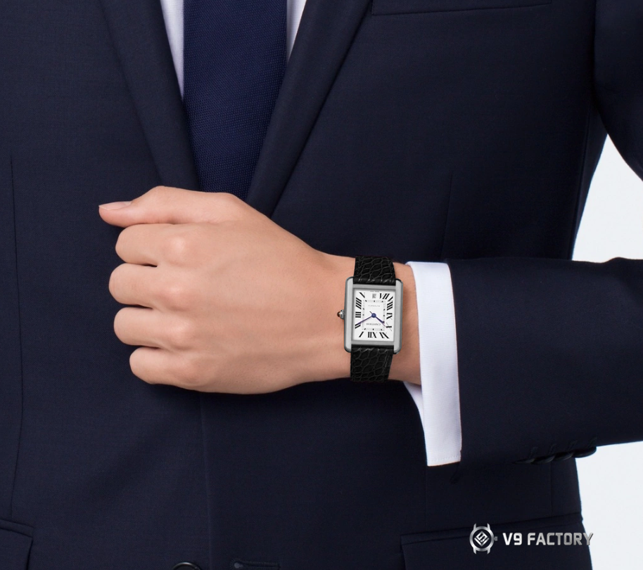 V9 Factory  Cartier  坦克系列 top 高精仿手表W5200028（超大号） wrist watch  / K315