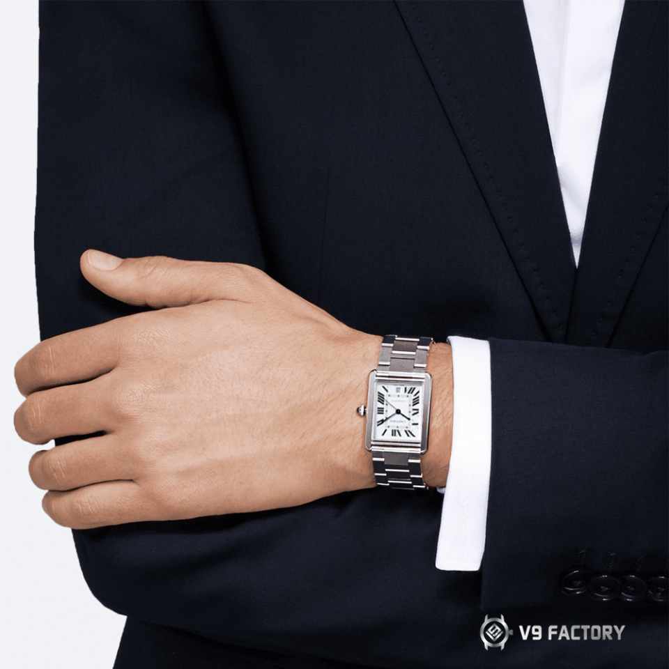 V9 Factory  Cartier  坦克系列 top 高精仿手表W5200028（超大号） wrist watch  / K315