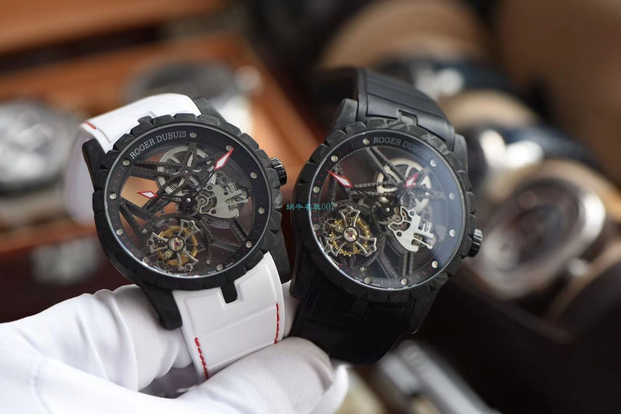 BBR Factory 最新Roger Dubuis王者系列 carbon fiber  Tourbillon 1比1复刻高仿手表DBEX0577 wrist watch  / LJ090