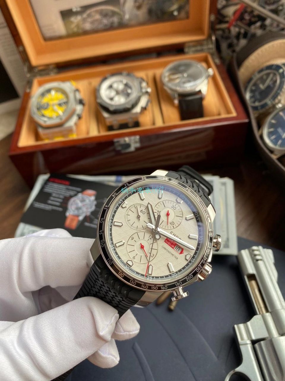 V7 Factory Chopard Chopard 经典赛车系列 top 复刻高仿手表168571-3001 wrist watch  / XB071