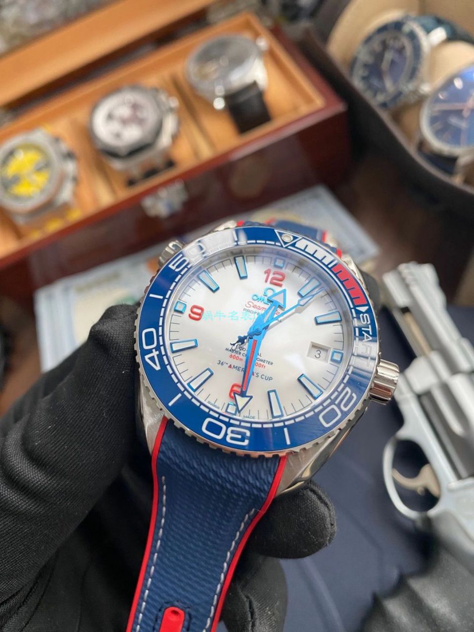 VS Factory 1比1高仿手表OMEGA Seamaster 系列海洋宇宙美洲杯限量版 wrist watch  / VS733