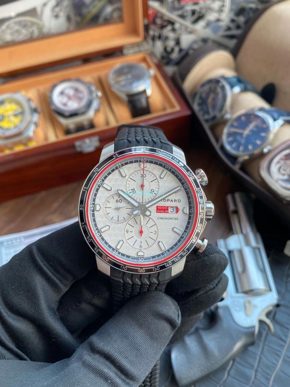 V7 Factory  Chopard 经典赛车 MILLE MIGLIA 2017 RACE EDITION 复刻高仿168571-3002 wrist watch  / XB076