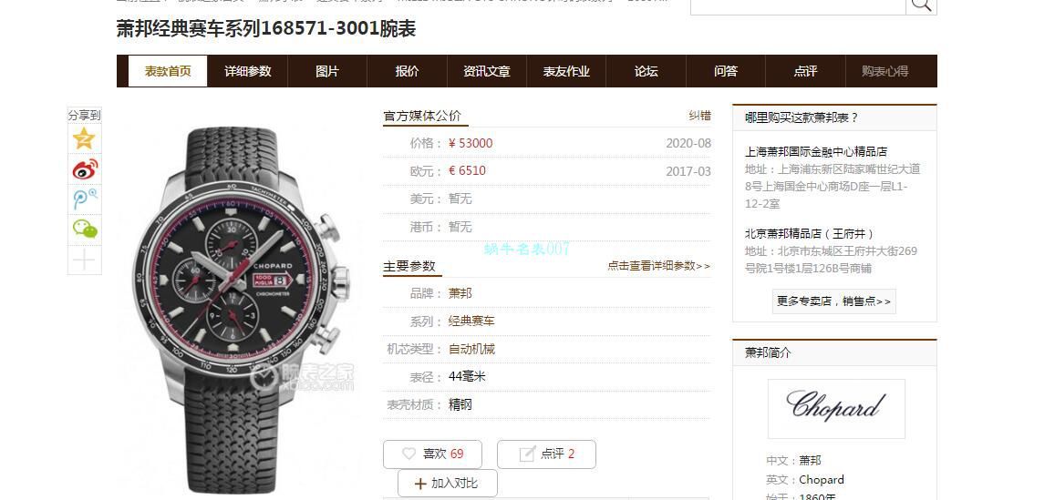 【多 Video analysis 】史上最强 Chopard 手表V7 Factory chopard赛车系列精品 终极大作  / XB077