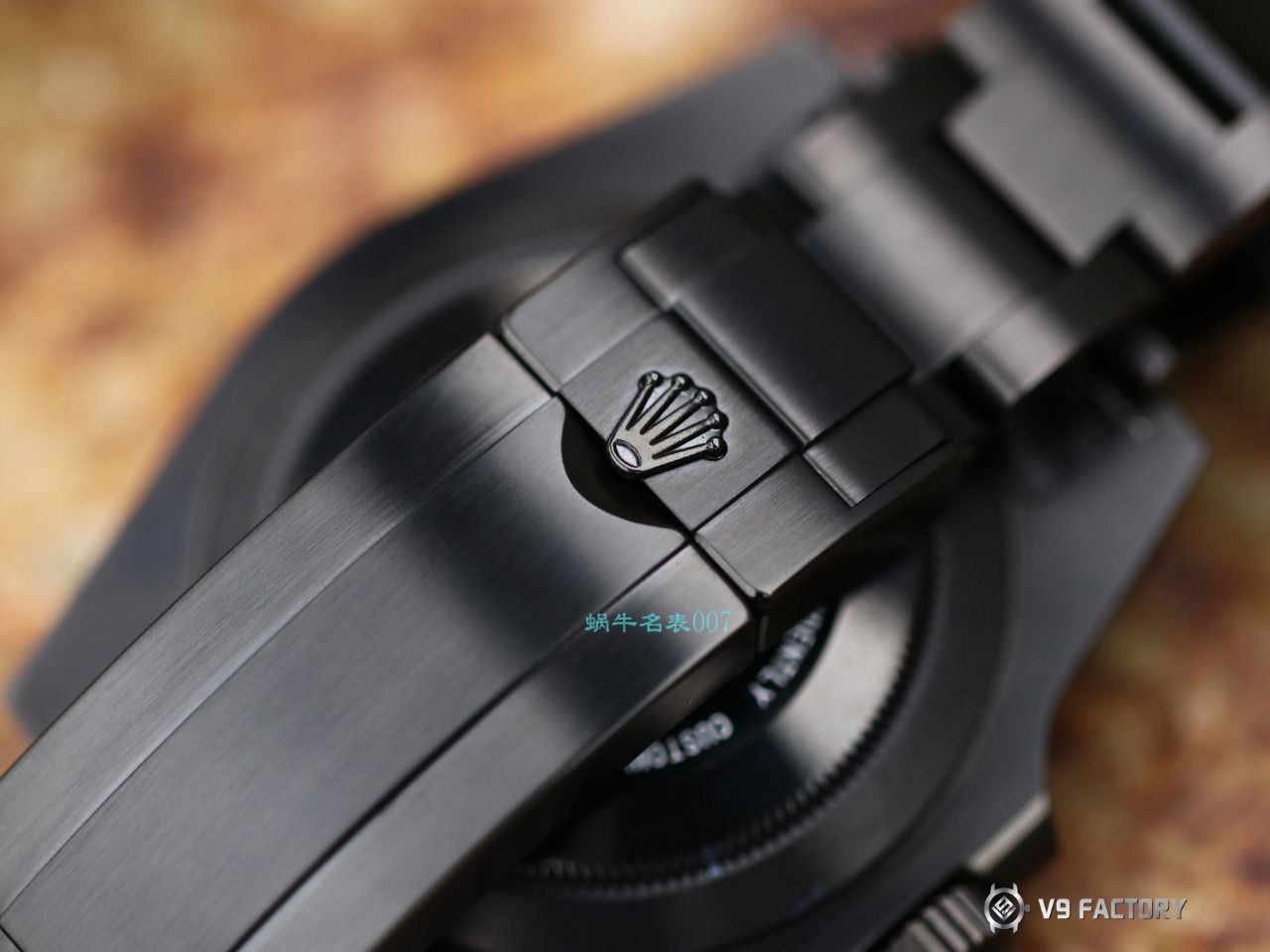 V9 Factory  Rolex 水鬼 top 复刻手表BLAKEN  SUBMARINER  DATE LV官方同款曜黑改装版 / R670