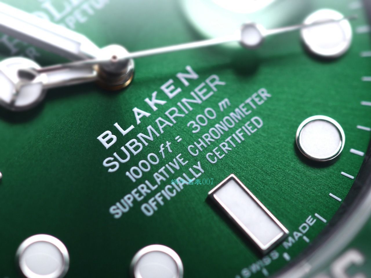 V9 Factory  Rolex 水鬼 top 复刻手表BLAKEN  SUBMARINER  DATE LV官方同款曜黑改装版 / R670