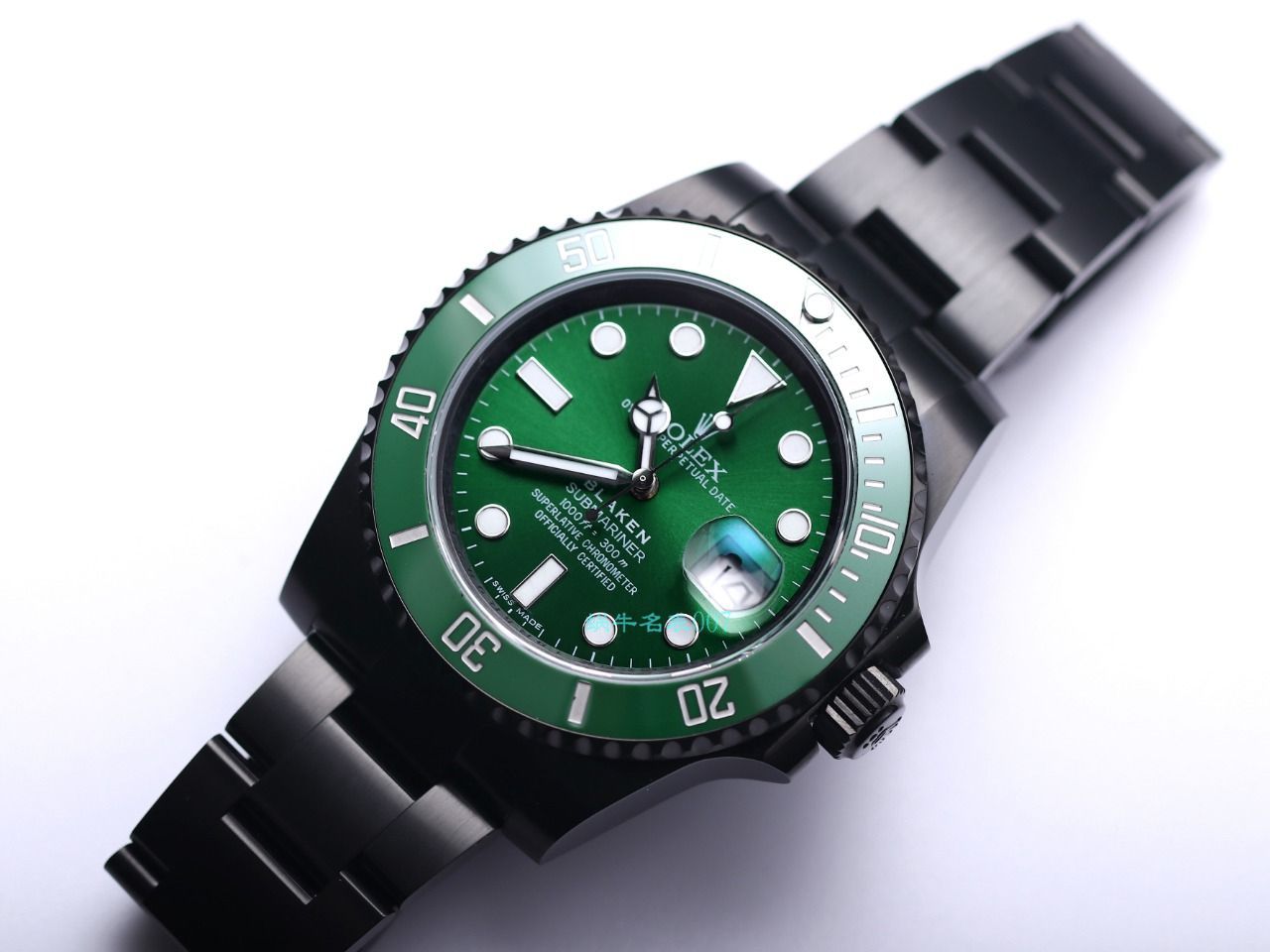 V9 Factory  Rolex 水鬼 top 复刻手表BLAKEN  SUBMARINER  DATE LV官方同款曜黑改装版 / R670