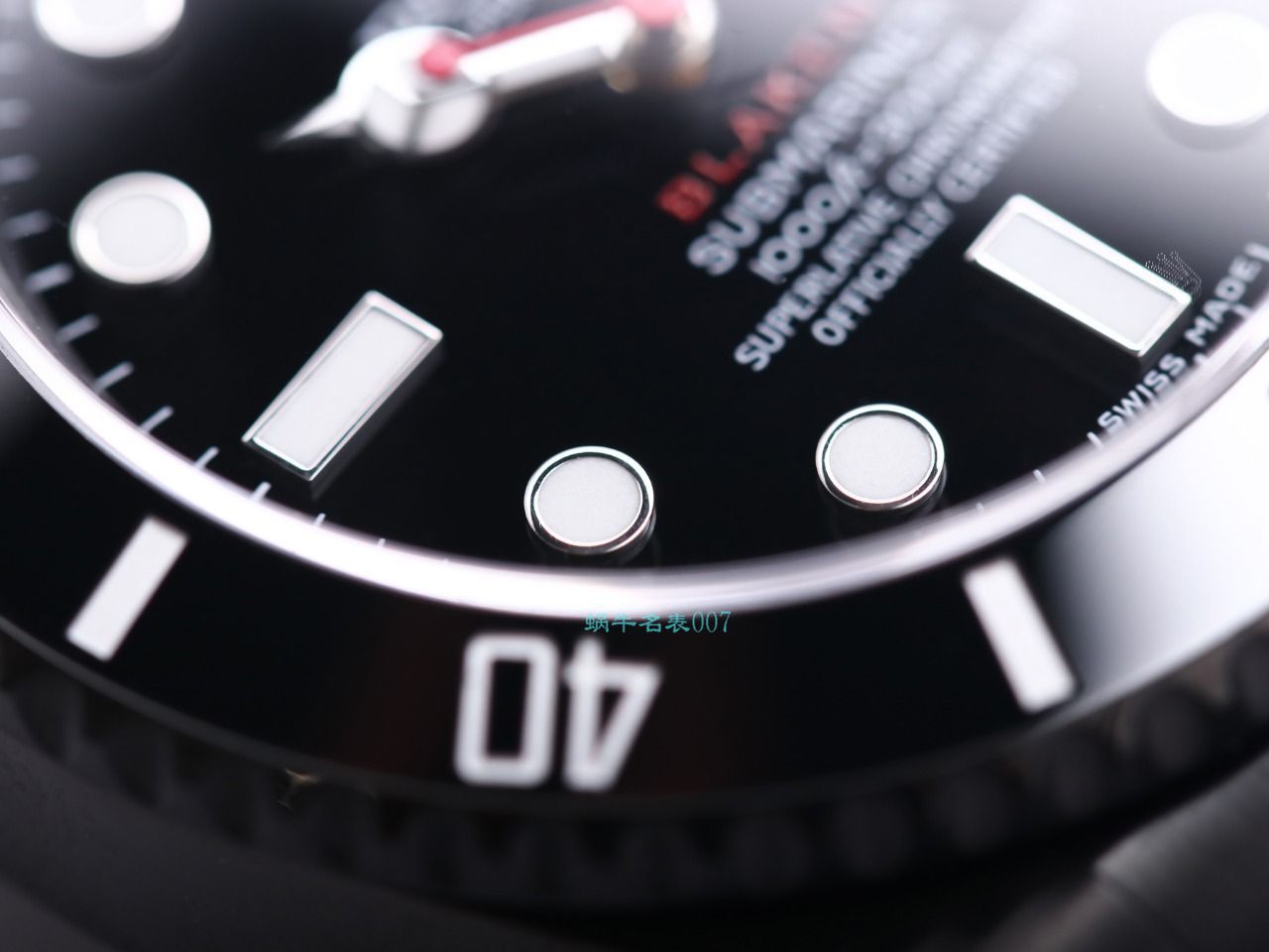 V9 Factory  Rolex 水鬼 top 复刻手表BLAKEN  SUBMARINER  DATE LV官方同款曜黑改装版 / R670