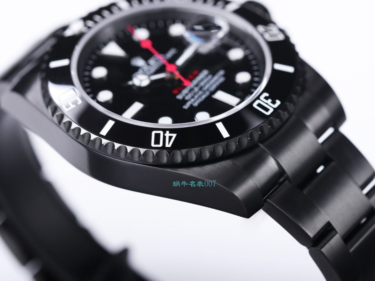V9 Factory  Rolex 水鬼 top 复刻手表BLAKEN  SUBMARINER  DATE LV官方同款曜黑改装版 / R670