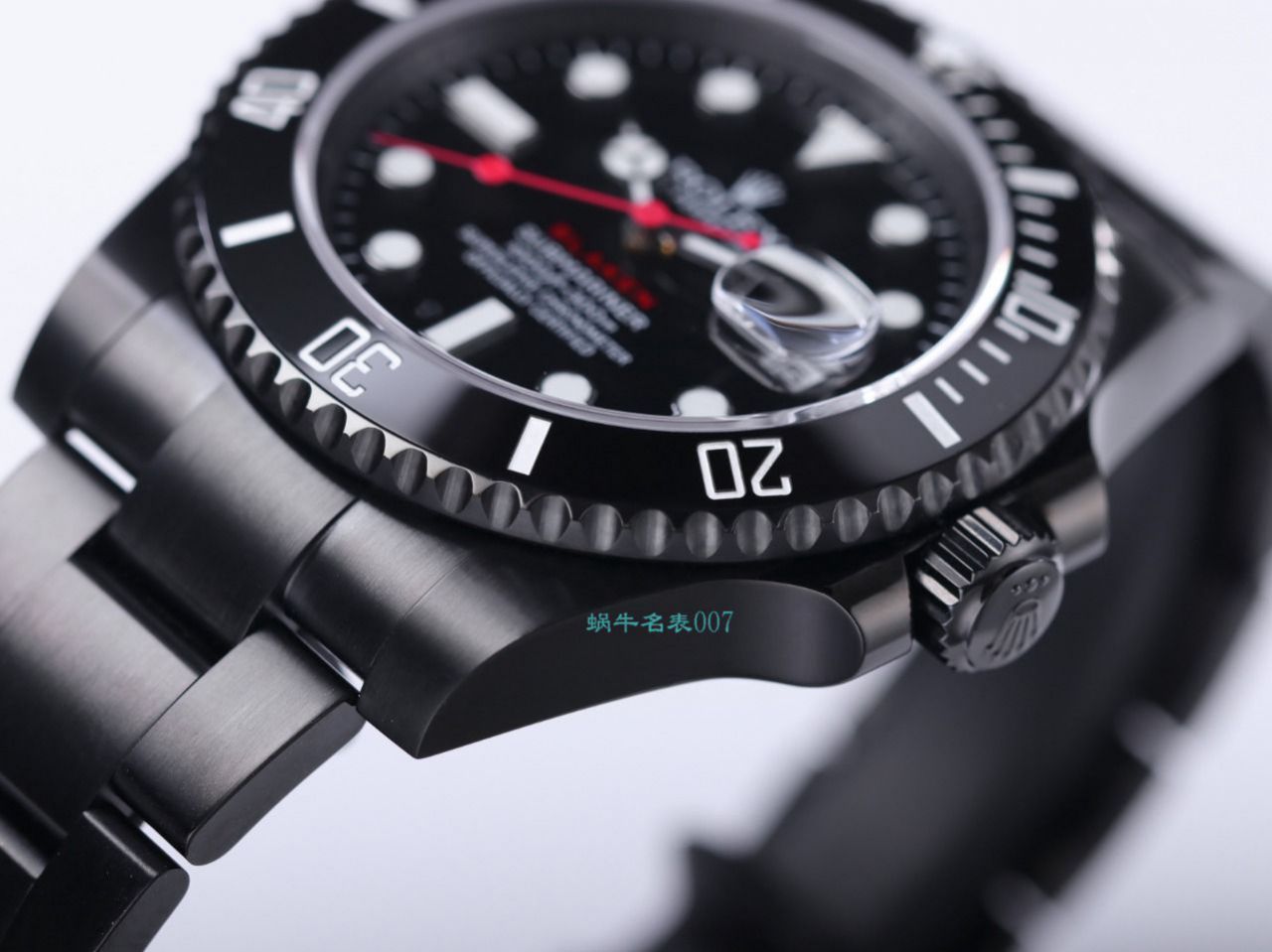 V9 Factory  Rolex 水鬼 top 复刻手表BLAKEN  SUBMARINER  DATE LV官方同款曜黑改装版 / R670