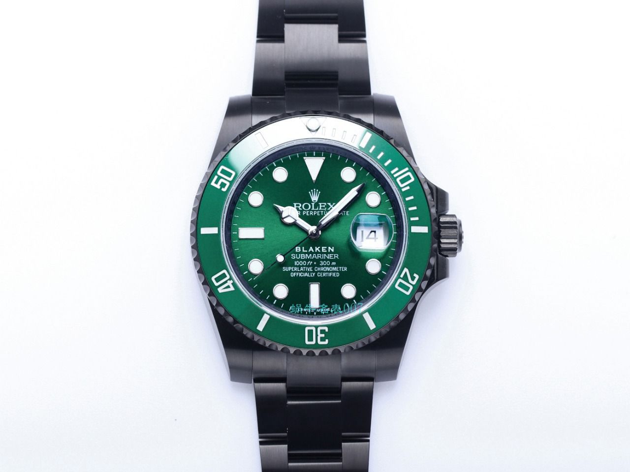 V9 Factory  Rolex 水鬼 top 复刻手表BLAKEN  SUBMARINER  DATE LV官方同款曜黑改装版 / R670