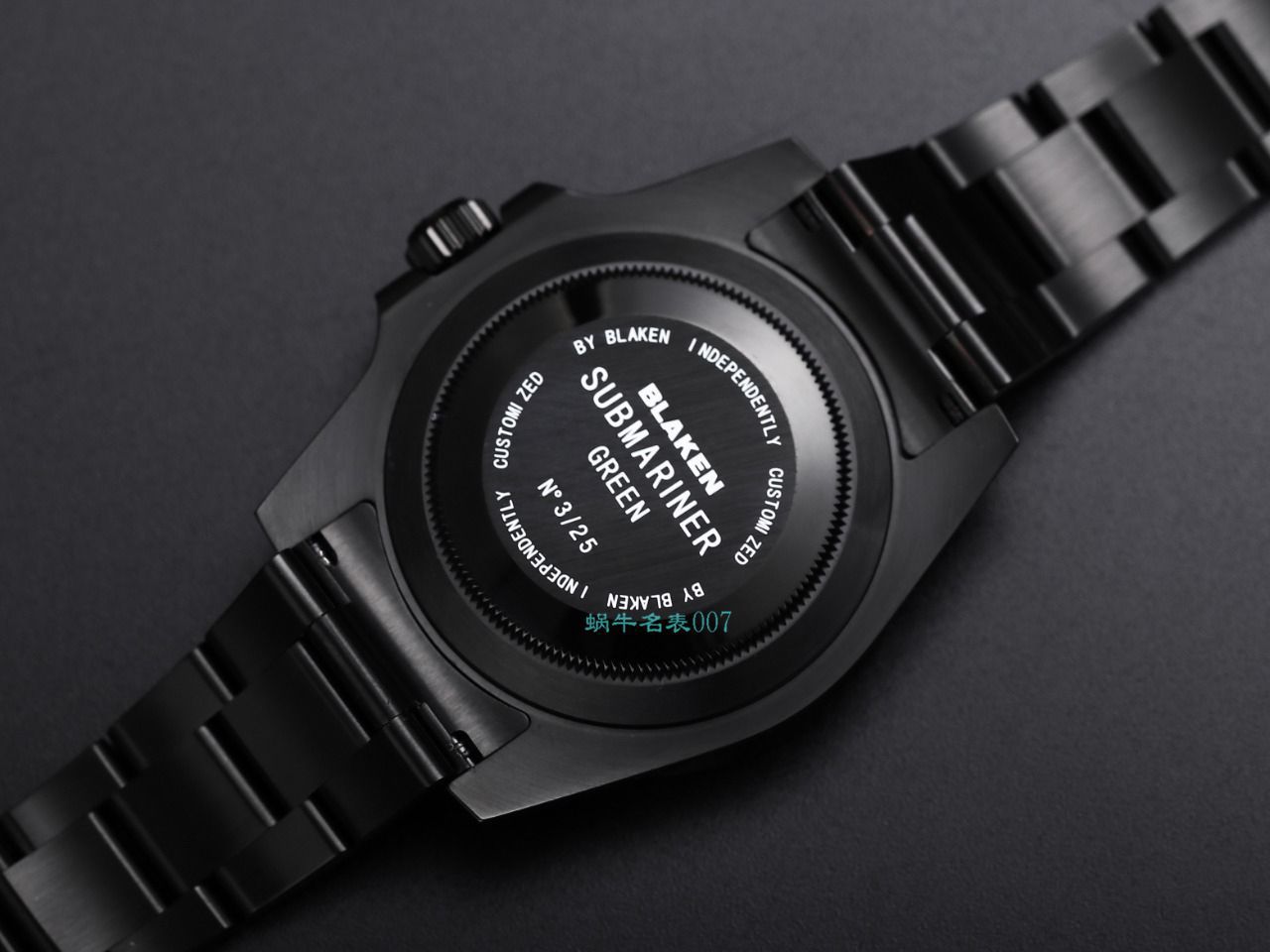 V9 Factory  Rolex 水鬼 top 复刻手表BLAKEN  SUBMARINER  DATE LV官方同款曜黑改装版 / R670