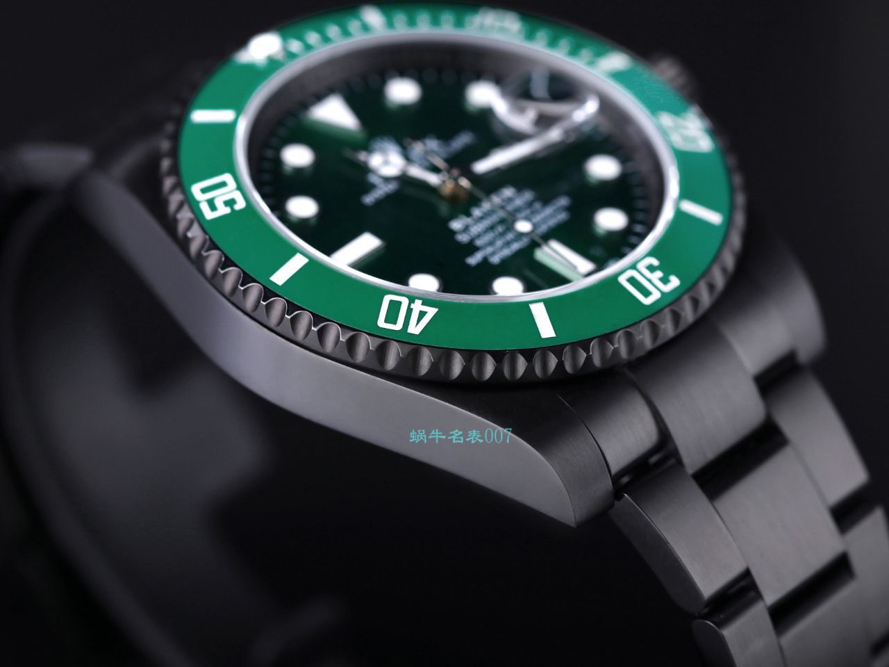 V9 Factory  Rolex 水鬼 top 复刻手表BLAKEN  SUBMARINER  DATE LV官方同款曜黑改装版 / R670